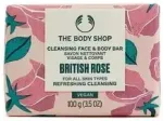 The Body Shop British Rose Cleansing Face & Body Bar 100.0g