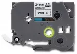 Qoltec Tape for BROTHER TZ2-251 | 24mm x 8m | White/Black print