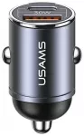 USAMS C38 automobilinis įkroviklis | 30W | USB-A, USB-C