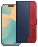 Split Book knyginio tipo telefono dėklas Samsung Galaxy A17 4G (A175) tamsiai mėlynas raudonas