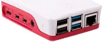 Raspberry Pi 4 Model B Official Case, Plastic, Red/White