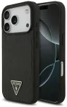 Case Guess Croco Triangle Logo MagSafe   for iPhone 18 Pro Max / 17 Pro Max black