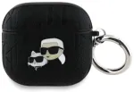 Karl Lagerfeld PU Embossed Karl and Choupette Heads Case Austiņu Maciņ&scaron; Apple AirPods 4