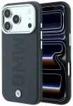 BMW Sign Centered Deboss MagSafe Case Aizsargapvalks priek&scaron; iPhone 18 Pro Max / 17 Pro Max / pelēks