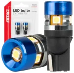 LED bulbs CANBUS T10 W5W 5SMD 3030 White 12V 24V AMIO-04240