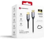 Cable HDMI 2.1 Forcell Cafule 8K 60Hz / 4K 120Hz &ndash; Ultra High Speed, HDR, eARC, VRR, 48Gbps 3 m black