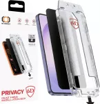 Tel Protect Dust-Free Easy Fit Full Glue 6D grūdintas apsauginis stiklas telefonui Samsung Galaxy S26 (S942) (privatumo efektas) (suderinama su pir&scaron;tų atspaudų jutikliu po ekranu) (2 vnt.)