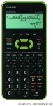 Mokslinis skaičiuotuvas Sharp SH-ELW531XHGR, juodai/žalios spalvos korpusas