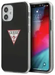 Guess GUHCP12SPCUCTLBK Triangle Collection Aizsargapvalks priek&scaron; iPhone 12 mini 5,4" / melns