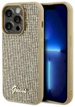 Guess GUHCP14XPMSDGSD Disco Metal Script Aizsargapvalks priek&scaron; iPhone 14 Pro Max 6.7" / zelta