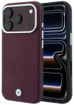 BMW Sign Inclined Deboss Letters telefono dėklas su MagSafe palaikymu iPhone 17 Pro Max | iPhone 18 Pro Max raudonas