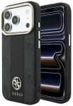 Guess 4G with Stripe Round and Classic Logos MagSafe Aizsargapvalks priek&scaron; iPhone 18 Pro / iPhone 17 Pro / melns