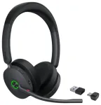 Yealink BH74 UC USB-C/A Belaidės ausinės su galvos juosta Biurui/telefonų centrui USB Type-C / USB Type-A Bluetooth Black