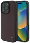 Mercedes MEHMP16X23RBGVR iPhone 16 Pro Max 6.9" czerwony|red hardcase MB Wood Imitation Leather MagSafe