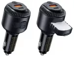 Remax Yatoy RCC353 automobilinis įkroviklis | 60W | PD, QC | USB-A, USB-C | juodas