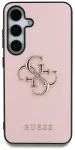 Etui Guess Grained Big 4G Logo Small   Classic Logo do Samsung Galaxy S25 Ultra r&oacute;żowy