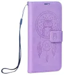 MEZZO dreamcatcher knyginio tipo telefono dėklas Samsung Galaxy A16 5G (A166) violetinis