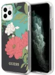 Guess GUHCN65IMLFL01 N&deg;1 Flower Collection Aizsargapvalks priek&scaron; iPhone 11 Pro Max / melns