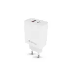Forever TC-09-33AC kelioninis įkroviklis | 33W | PD, QC, GaN | USB-C, USB-A | baltas