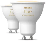 Philips Hue White Ambiance GU10 dvigubas paketas 2x350lm