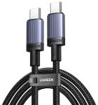 Ugreen duomenų perdavimo ir įkrovimo laidas | USB-C į USB-C | PD | 100W | 3m | juodas