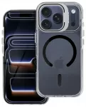 Lens Mag Cover telefono dėklas su MagSafe palaikymu iPhone 16 juodas (su kameros apsauga)