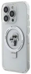 Karl Lagerfeld Ringstand Karl and Choupette MagSafe Case Aizsargapvalks priek&scaron; iPhone 15 Pro Max / balts