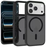 Liavec Cloudy Metal Camera Frame telefono dėklas iPhone 17 Pro Max juodas