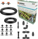 Gardena GARDENA Micro-Drip System pilnam laistī&scaron;anas komplekts paceltajam dobēm/dobei, 35 augiem, pilinātājs (Black/Grey, Model 2023)
