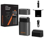 MAXGROOM M-5580 2-in-1 Electric Shaver - Black