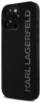Karl Lagerfeld 3D Rubber Glitter Logo Case Aizsargapvalks priek&scaron; Apple iPhone 16 Pro