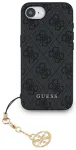 Guess 4G Charm Case Aizsargapvalks priek&scaron; iPhone 16e Tone on Tone / pelēks