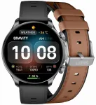 Smartwatch Gravity Viedpulkstenis ar 2 siksniņām GT35-1 / melns
