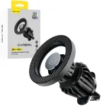 Blavec BH-16A Carbon magnetinis automobilinis telefono laikiklis ant oro grotelių suderinamas su MagSafe juodas