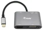 Equip Dock 5-1 USB-C->HDMI, VGA, USB-A, AUX, 100W USB-C 0.15m