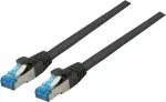 EFB RJ45 Patchkabelis S/FTP Cat.6A Cat7 TPE superflex 30.00m Black