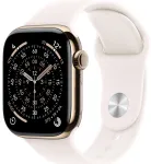 I&scaron;manusis laikrodis Apple Watch 11 GPS + Cellular 42mm Gold Titanium Sport Band S/M Pink (MF8W4ZR/A)
