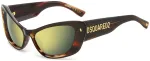 Akiniai nuo saulės DSQUARED2 moterims D2-0118-S-EX4 (Lę&scaron;is/tiltelis/auselė) 57/19/130 mm