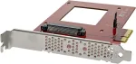 Valdiklis Icy Dock We-Ra. IcyDock 1x U2 / U3 PCIe 4.0 NVMe SSD į Oculink Slim