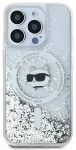 Karl Lagerfeld KLHMP13XLGCHSGH iPhone 13 Pro Max 6.7" dėklas permatomas Liquid Glitter Choupette Head MagSafe