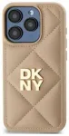 DKNY DKHCP15MPQDSLE iPhone 15 Plus 6.7"   beżowy|beige Quilted Stack Logo