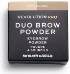 &bdquo;Makeup Revolution&ldquo;, REVOLUTION PRO, vegani&scaron;ka, antakių pudra, &scaron;velniai ruda, 2,2 g