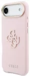 Guess PU Resin Logo telefono dėklas iPhone 17 Air rožinis