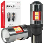 LED bulbs CANBUS T10 W5W 9 SMD 3030 White 12V 24V 36V 48V AMIO-04244