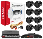 Parking assistant system LED 8 sensor black "GOLD" 18mm