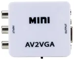 RoGer Signāla Pārveidotājs no RCA uz VGA (+Audio) Balts