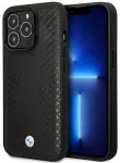 BMW BMHMP14X22RFGK dėklas skirta iPhone 14 Pro Max 6,7" juodas|black Leather Diamond Pattern MagSafe