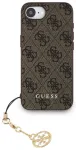 Guess 4G Charm Case Aizsargapvalks priek&scaron; iPhone 16e Tone on Tone / brūns