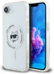 Karl Lagerfeld IML Metal Choupette Head MagSafe Aizsargapvalks priek&scaron; iPhone 16e / 17e / balts