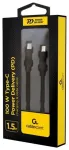 Gembird CC-USB2-CMCM100-1.5M USB Type-C Male - USB Type-C Male kabelis 100W 1,5m / melns